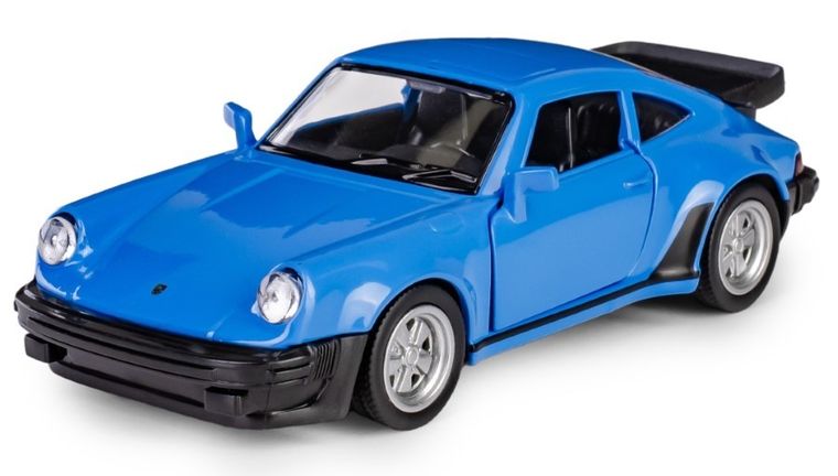 Daffi, RMZ City, Porsche 930 Turbo 1975-1989, pojazd, model metalowy, niebieski, 1:32