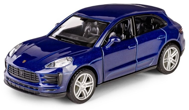 Daffi, RMZ City, Porsche Macan S 2019, pojazd, model metalowy, niebieski, 1:40