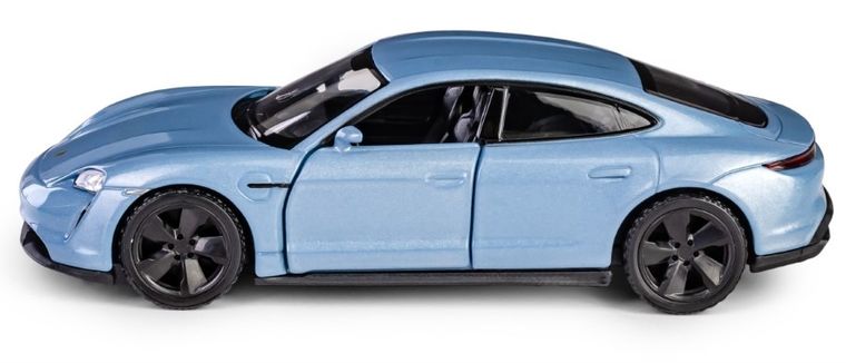 Daffi, RMZ City, Porsche Taycan Turbo S, K-954, pojazd, model metalowy, niebieski, 1:32