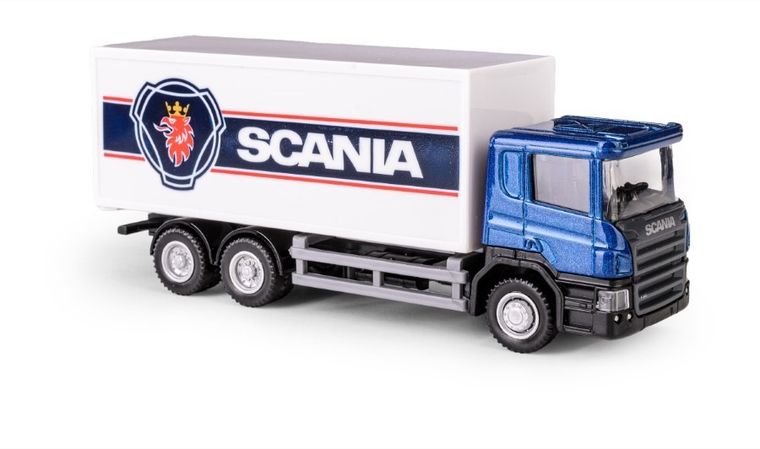 Daffi, RMZ City, Scania dostawczy, pojazd, model metalowy, 1:64