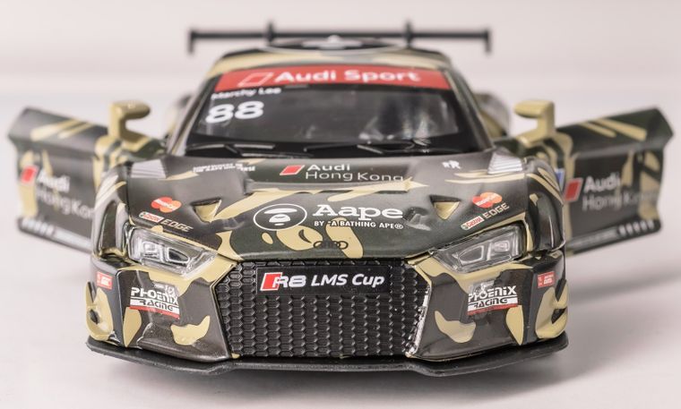 Daffi, RMZ Hobby, Audi R8 2015 cam H-112, pojazd, interaktywny model metalowy, 1:32