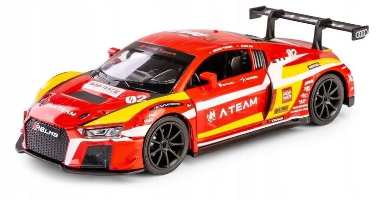 Daffi, RMZ Hobby, Audi R8 EvaRT H-101, pojazd, interaktywny model metalowy, 1:32