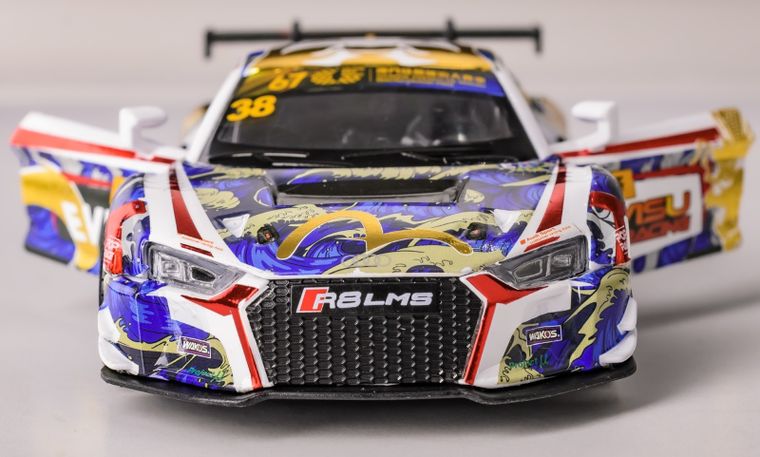 Daffi, RMZ Hobby, Audi R8 LMS Macau Grand Prix 2020, pojazd, interaktywny model metalowy, 1:32