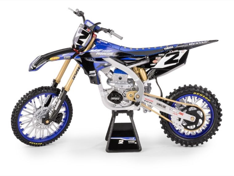 Daffi, Yamaha YZ450F Star Racing Team Bike 2022 Rider: Cooper Webb No.2, motocykl, model metalowy, 1:6