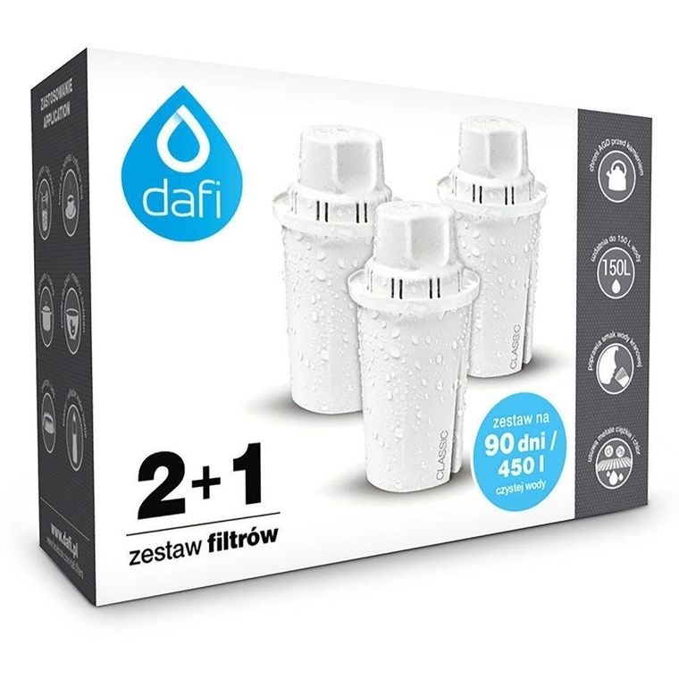 Dafi, Classic, filtr wkład, 2+1 szt.