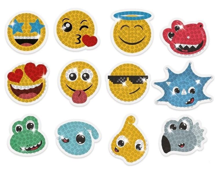 Dalprint, cekinowa mozaika, naklejki DIY, emotki i dino