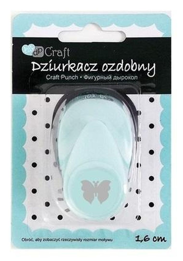 Dalprint, dziurkacz ozdobny, motyl, 16 mm