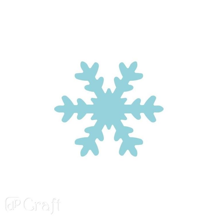 Dalprint, dziurkacz ozdobny, śnieżynka, 7.6 cm