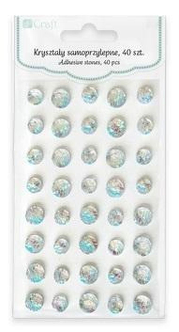 Dalprint, kryształki samoprzylepne, rybia łuska, 40 szt.