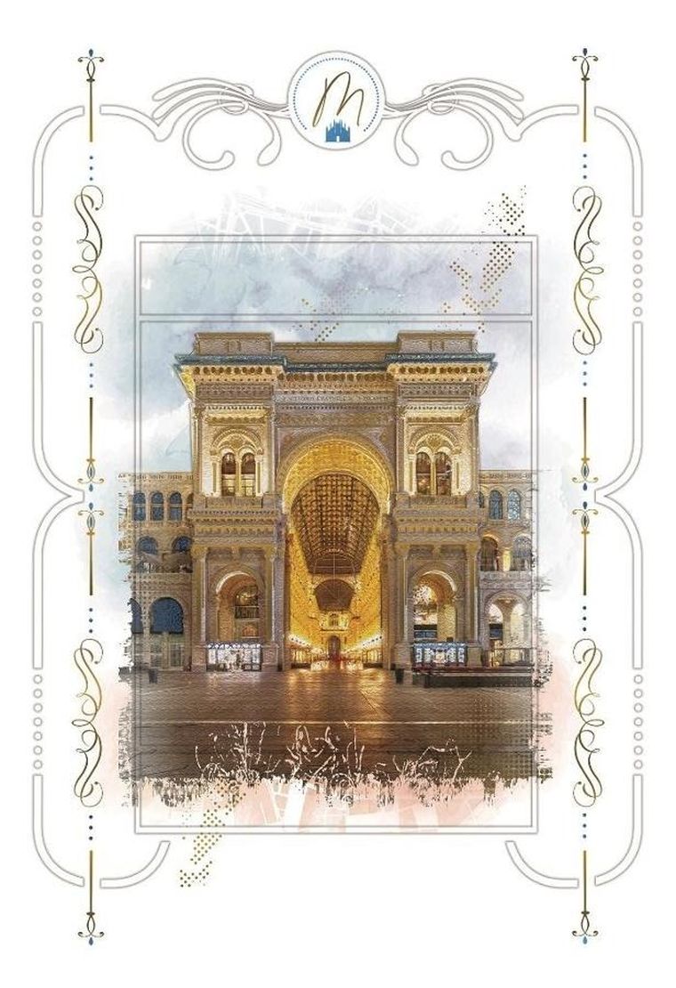 DaVinci, karnet z kopertą, Galeria Mediolan, 12-18 cm