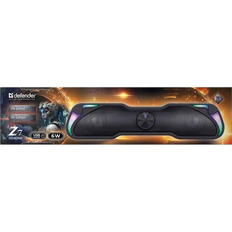 Defender, Soundbar Z7, głośnik, 6W LED USB