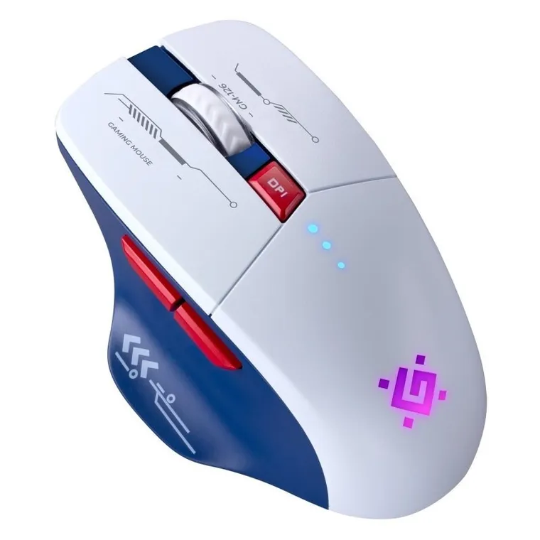 Defender, Tisa RF+BT, mysz, optic, 1600dpi, 6P, biała, GM-126