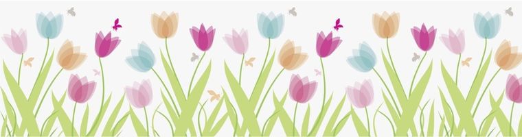 Dekor-Art-Serwis, taśma na okno z klejem, Tulipany, 2m