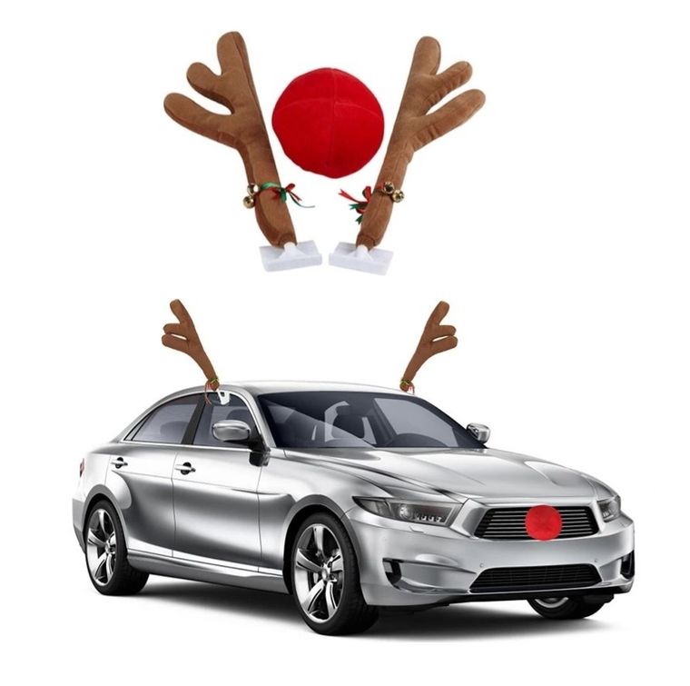 Dekoracja świąteczna na samochód, renifer