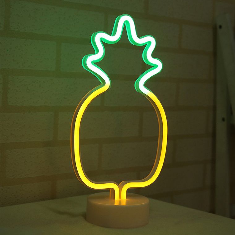 Dekoracyjna lampka neonowa LED, ananas