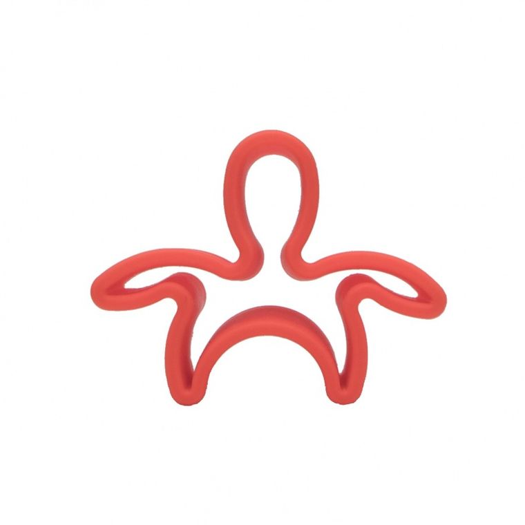 Dena, ludzik i domek, klocki silikonowe, red