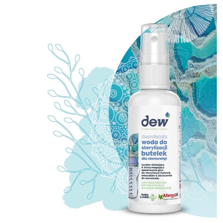 Dew, dezynfekująca woda do sterylizacji butelek dla niemowląt, 65 ml