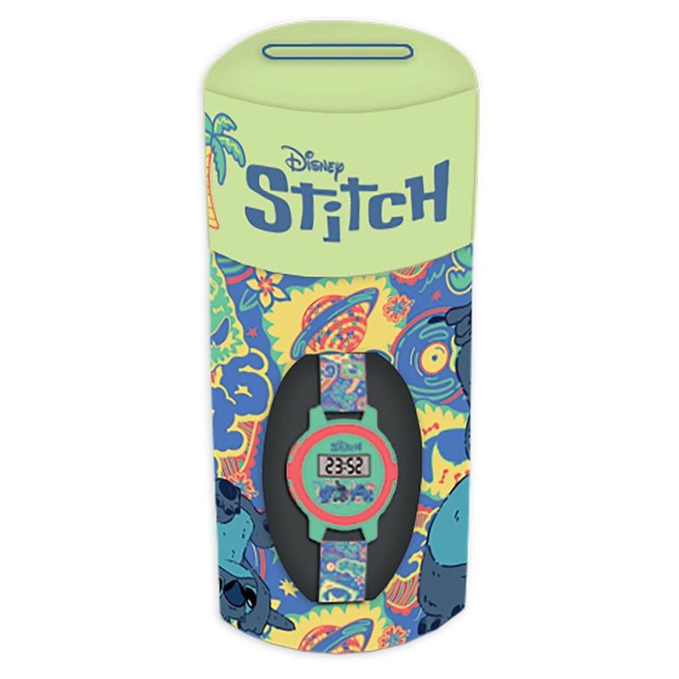 Diakakis, Lilo & Stitch, skarbonka z zegarkiem, zielona
