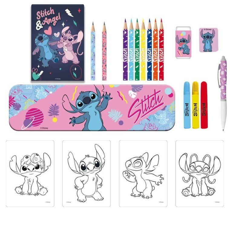 Diakakis, Lilo i Stitch, kolorowanka z piórnikiem