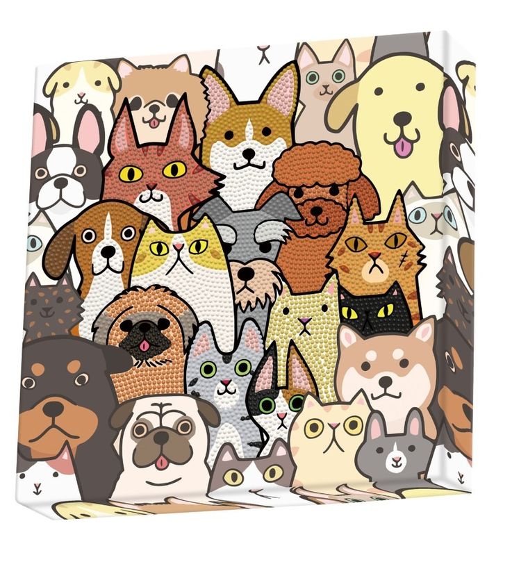 Diamond Dotz, diamentowa mozaika, Dogs & Dotz