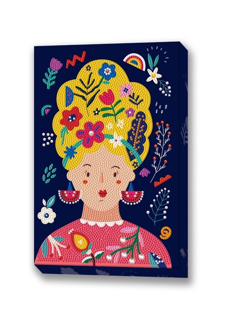 Diamond Dotz, diamentowa mozaika, Floral girl