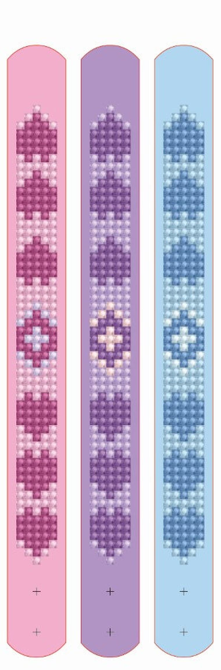 Diamond Dotz, diamentowa mozaika, Love, bransoletki