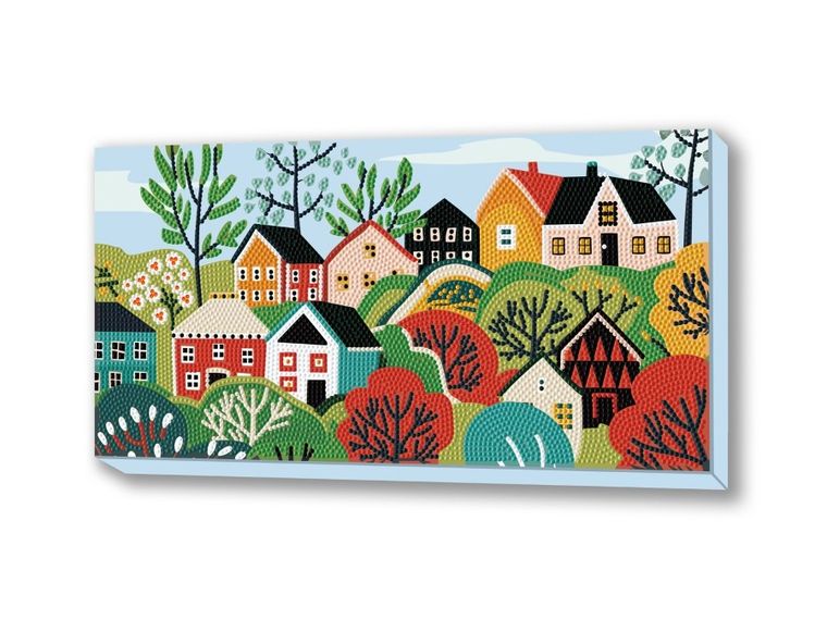 Diamond Dotz, diamentowa mozaika, Village