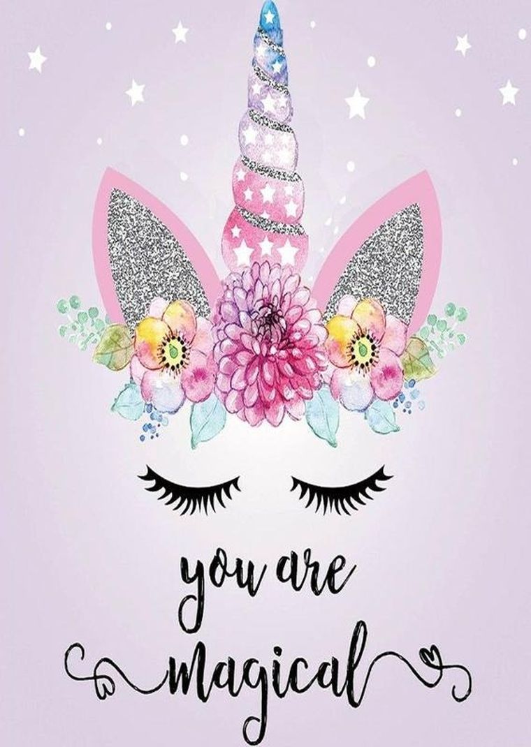 Diamond Painting, haft diamentowy, obraz 5D, mozaika diamentowa, You are magical, 40-50 cm