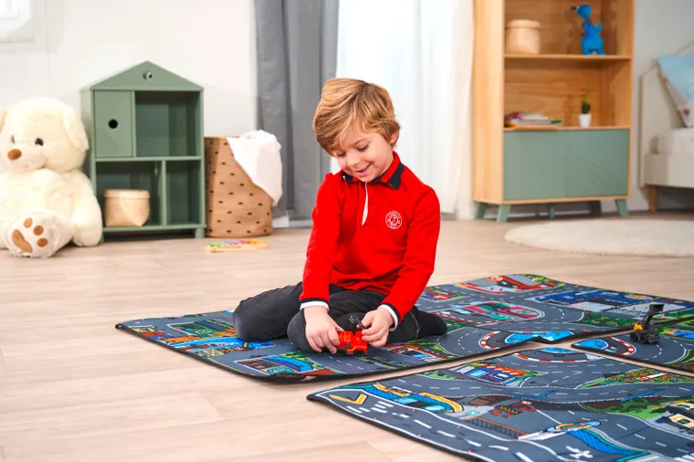 Dickie, City, pojazd, mata z torem i akcesoria drogowe, 1 szt.