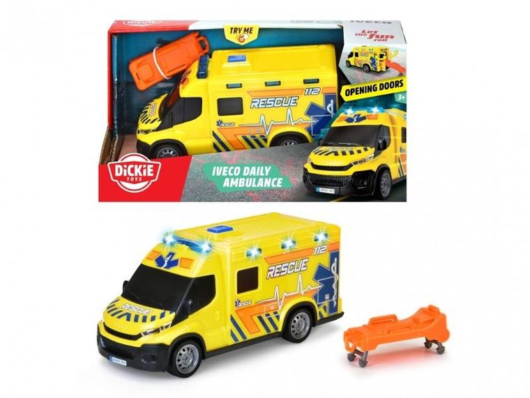 Dickie, Iveco, ambulans, pojazd ratunkowy, 18 cm