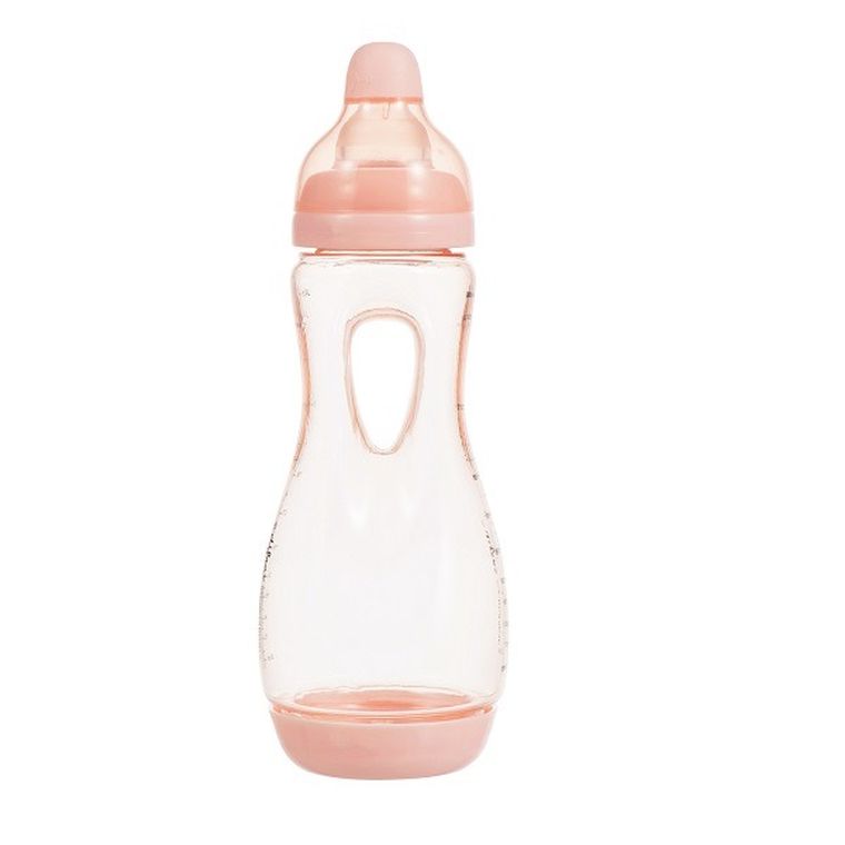 Difrax, butelka z dziurką, różowa, 240 ml