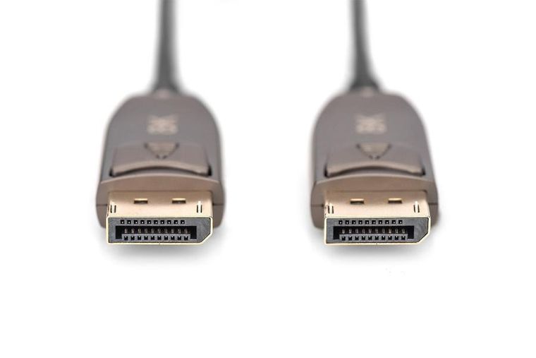 Digitus, kabel, displayport, 1.4, hybrydowy, czarny, 10m