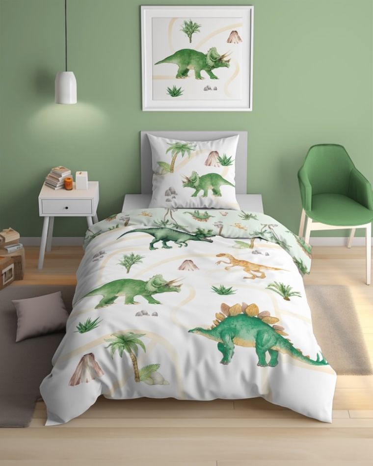 Dinozaury, 2-częściowy komplet pościeli, 160-200 cm