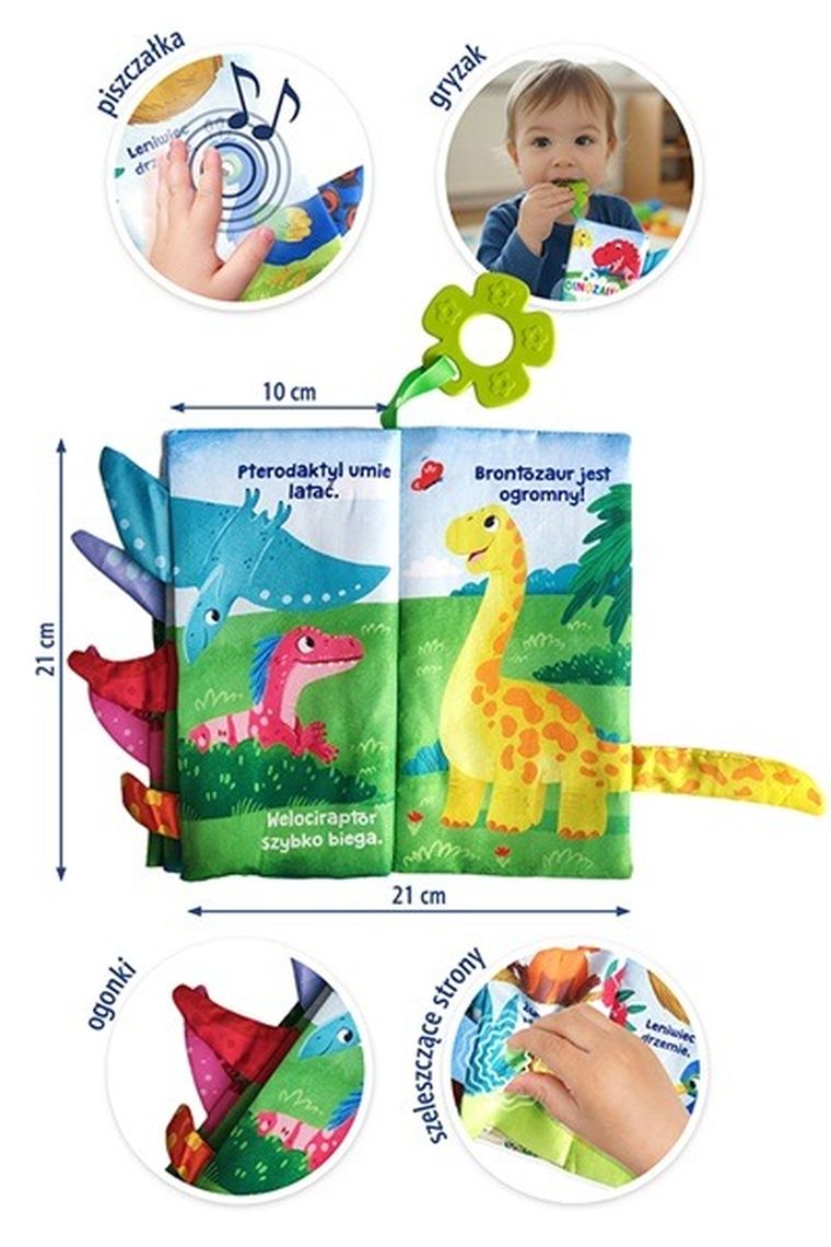 Dinozaury. Książeczka sensoryczna