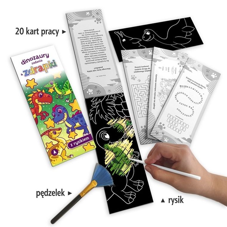 Dinozaury. Zadania & Zdrapki