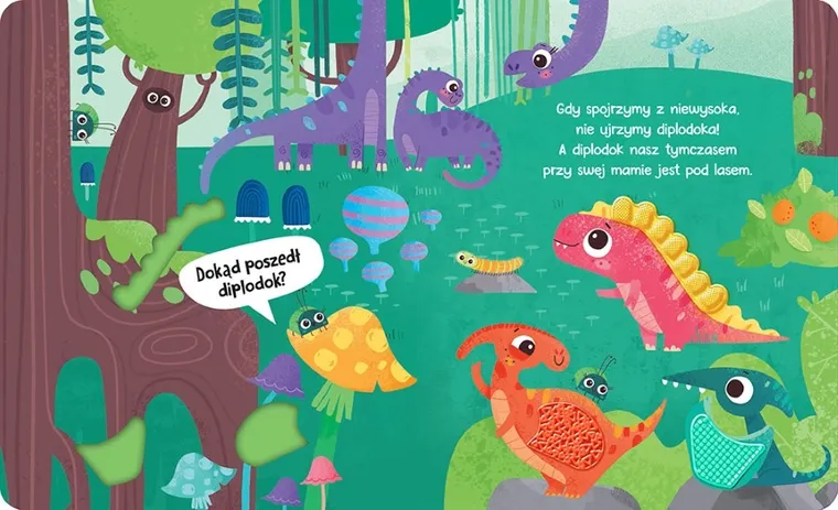 Dinusie i mamusie. Książeczka sensoryczna