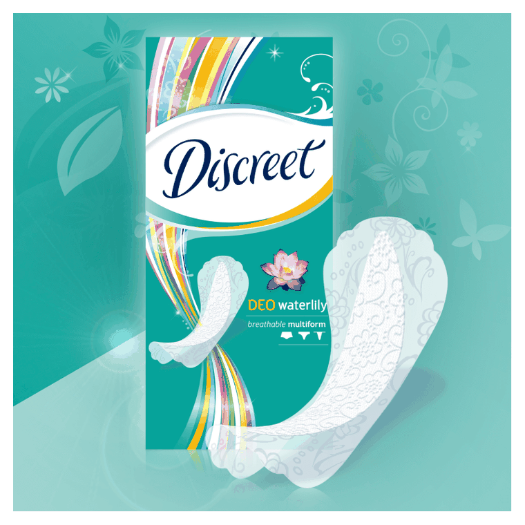 Discreet, Waterlily Multiform, oddychające wkładki higieniczne, 20 szt.