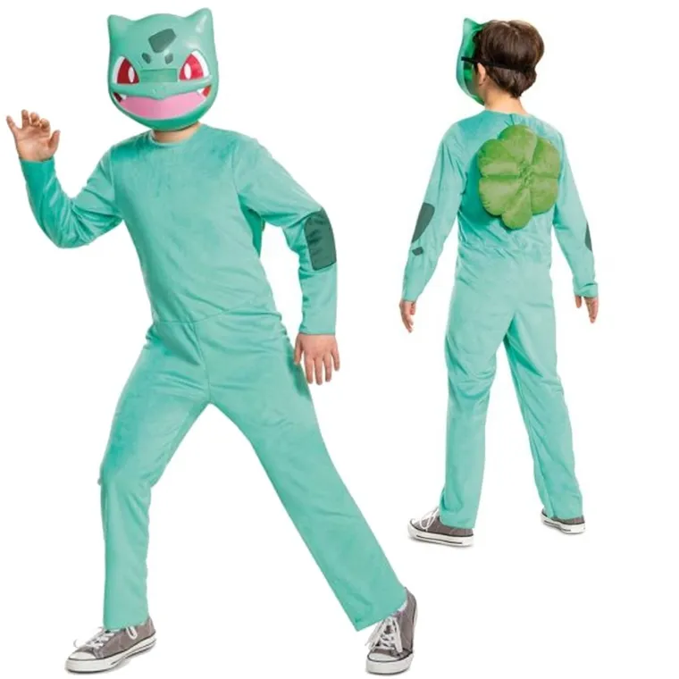 Disguise, Pokemon, Bulbasaur, strój karnawałowy, kigurumi, zielone, 137-149 cm, 10-12 lat