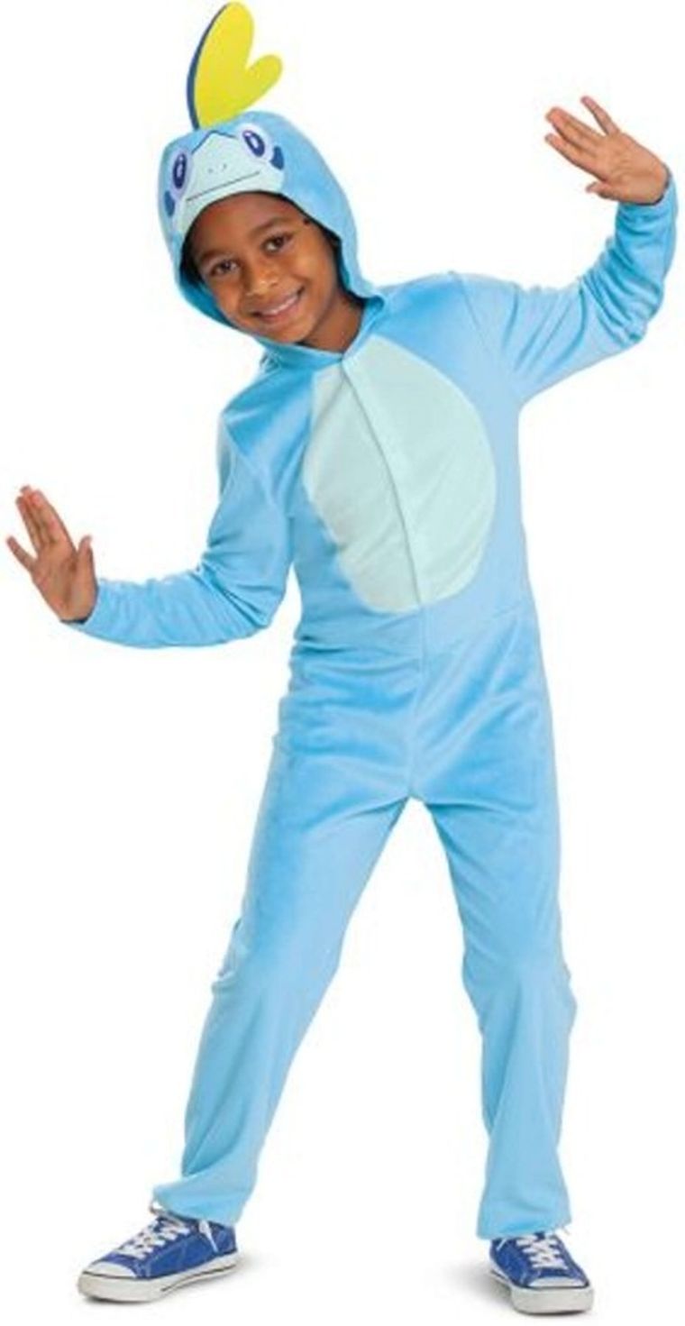 Disguise, Pokemon, Sobble, strój karnawałowy, Kigurumi, niebieskie, 126-136 cm, 7-8 lat