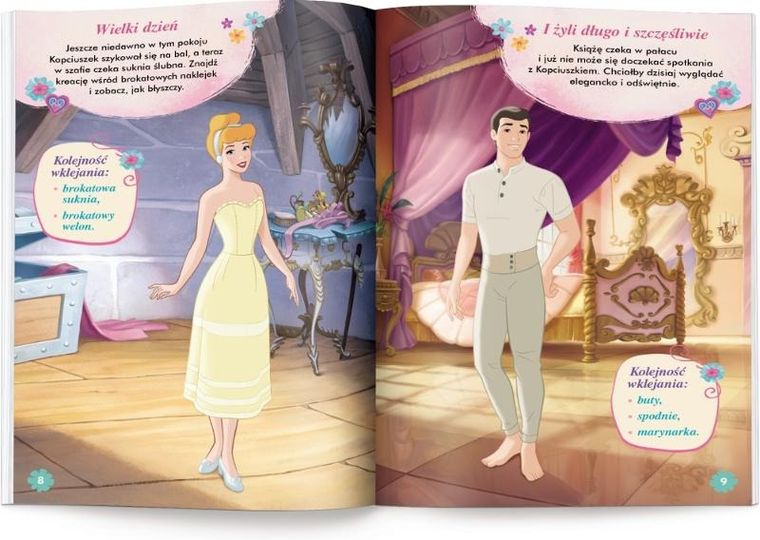 Disney Księżniczka. Ubieranki, naklejanki