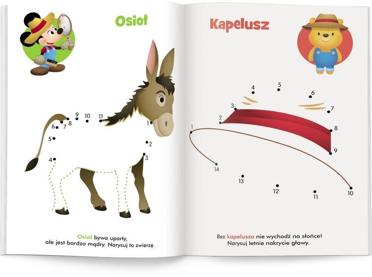 Disney maluch. Połącz kropki. Na wsi