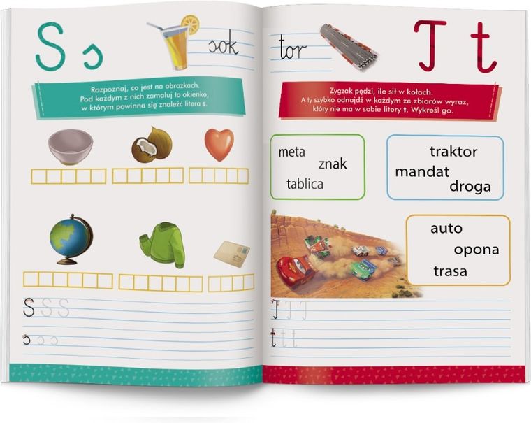 Disney uczy. Elementarz ćwiczenia. Litery