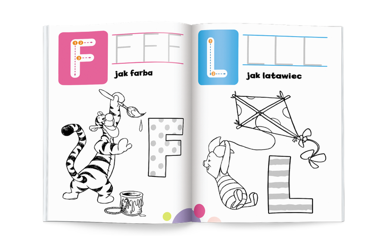 Disney uczy. Kubuś i Przyjaciele. Alfabet do kolorowania