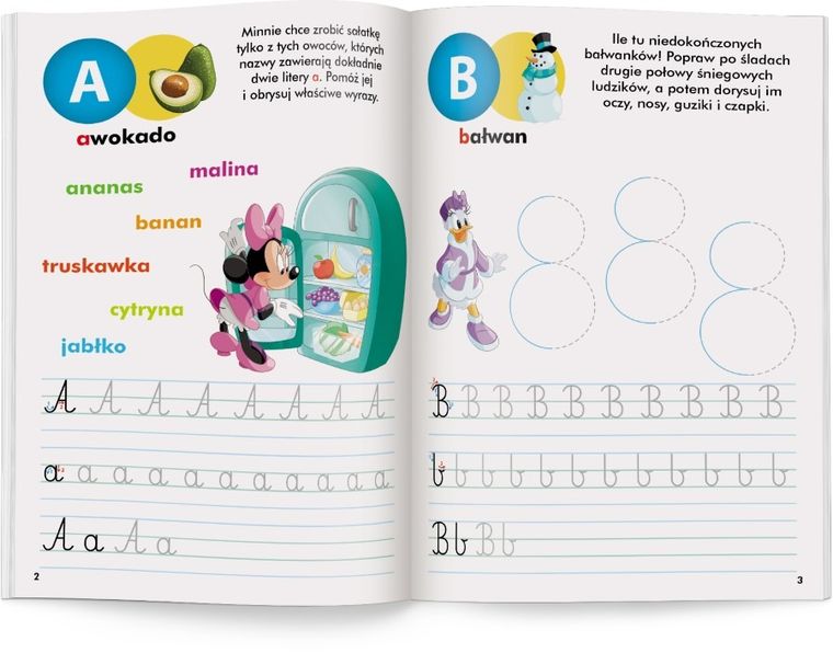 Disney Uczy. Myszka Minnie. Zeszyt Ćwiczeń. Litery