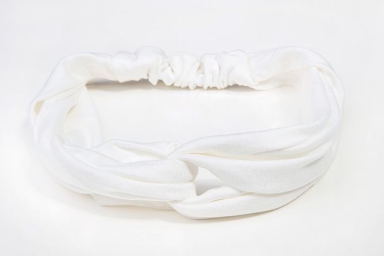 Dkaren, bawełniana opaska do włosów, W-ecru