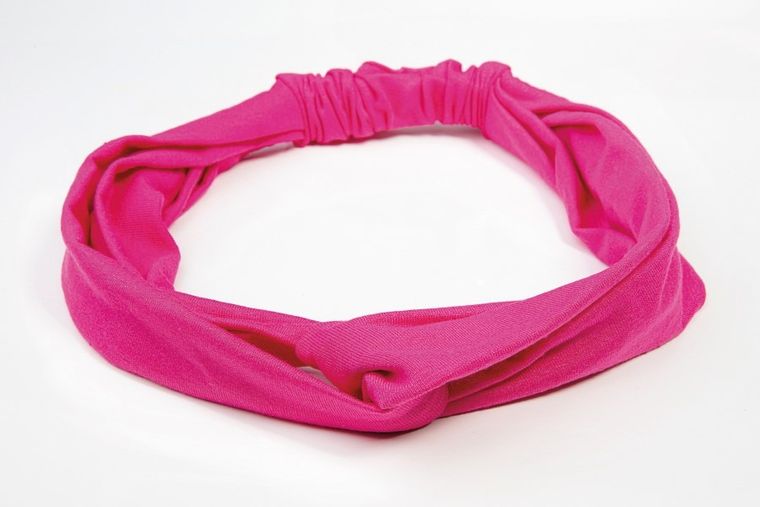 Dkaren, bawełniana opaska do włosów, W-pink