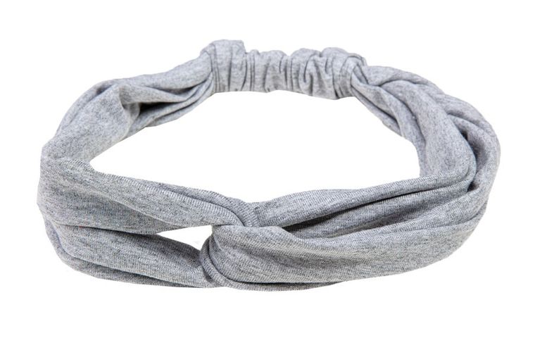Dkaren, bawełniana opaska do włosów, W-szary