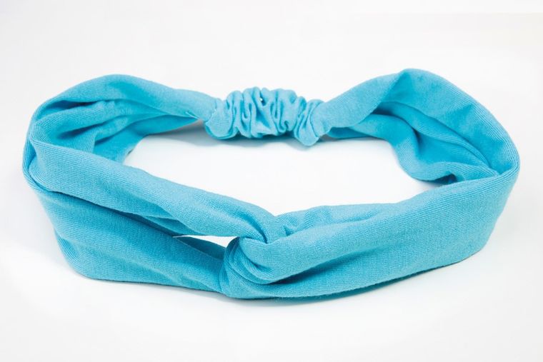 Dkaren, bawełniana opaska do włosów, W-turkus