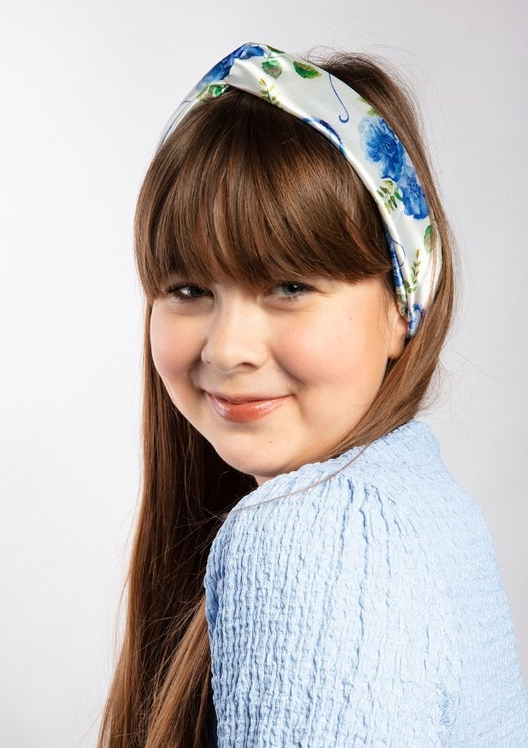 Dkaren, satynowa opaska do włosów, S-003