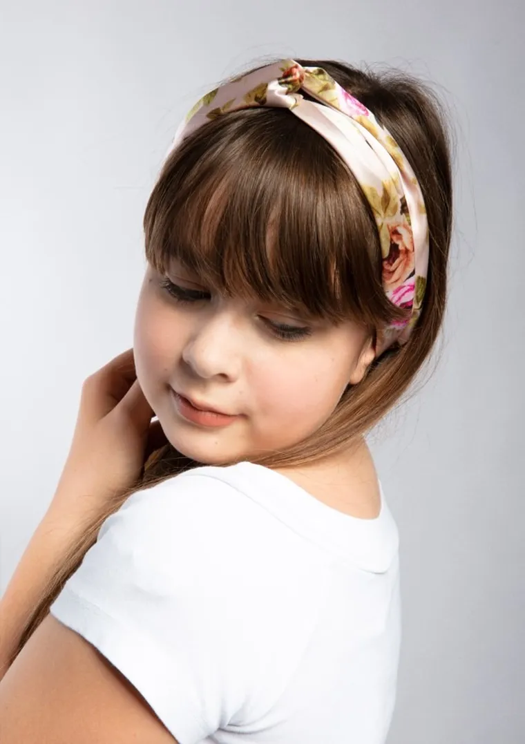 Dkaren, satynowa opaska do włosów, S-004